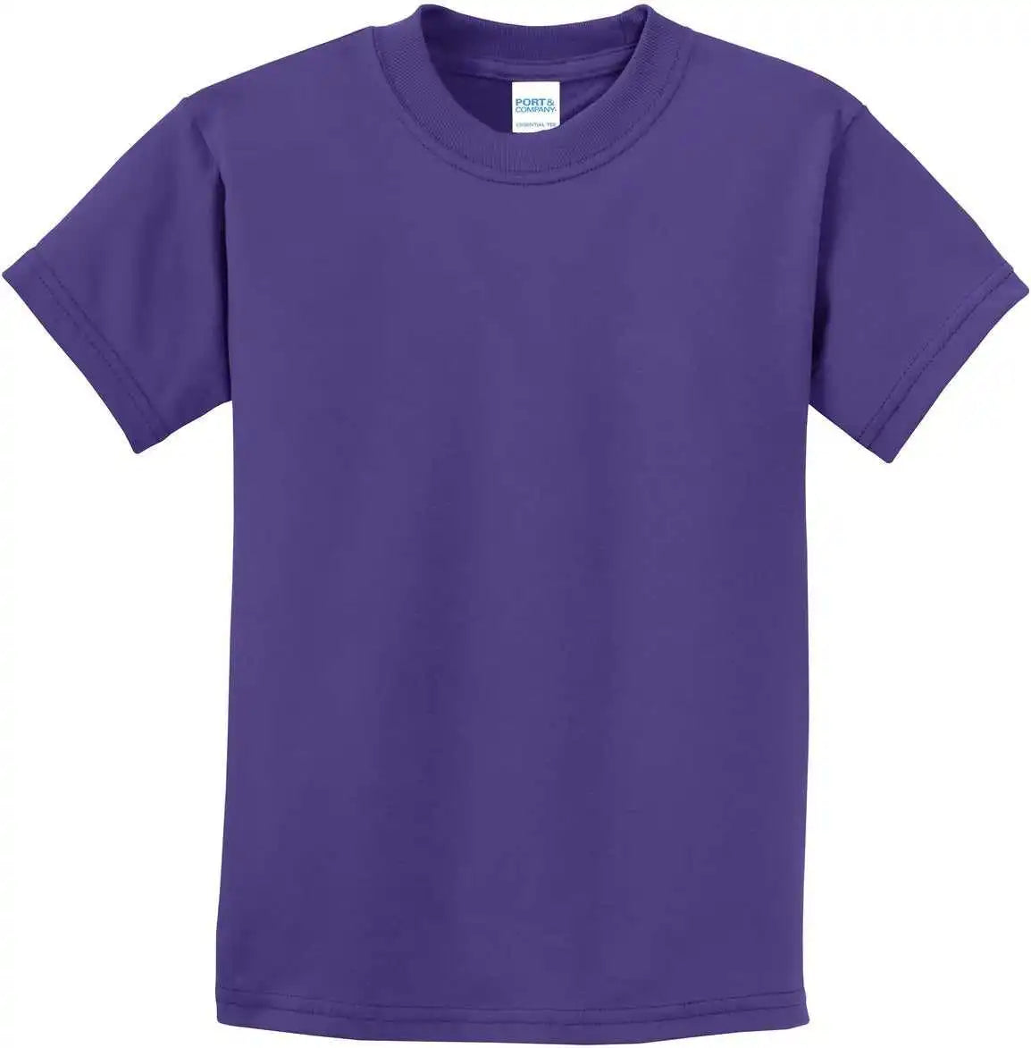 Port &amp; Company Pc61y Youth Essential Tee Purple