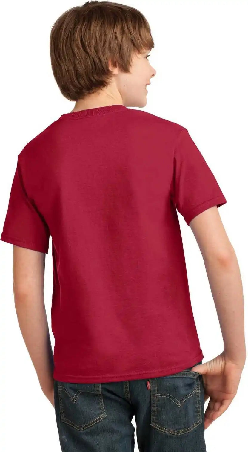 Port & Company Pc61y Youth Essential Tee Red