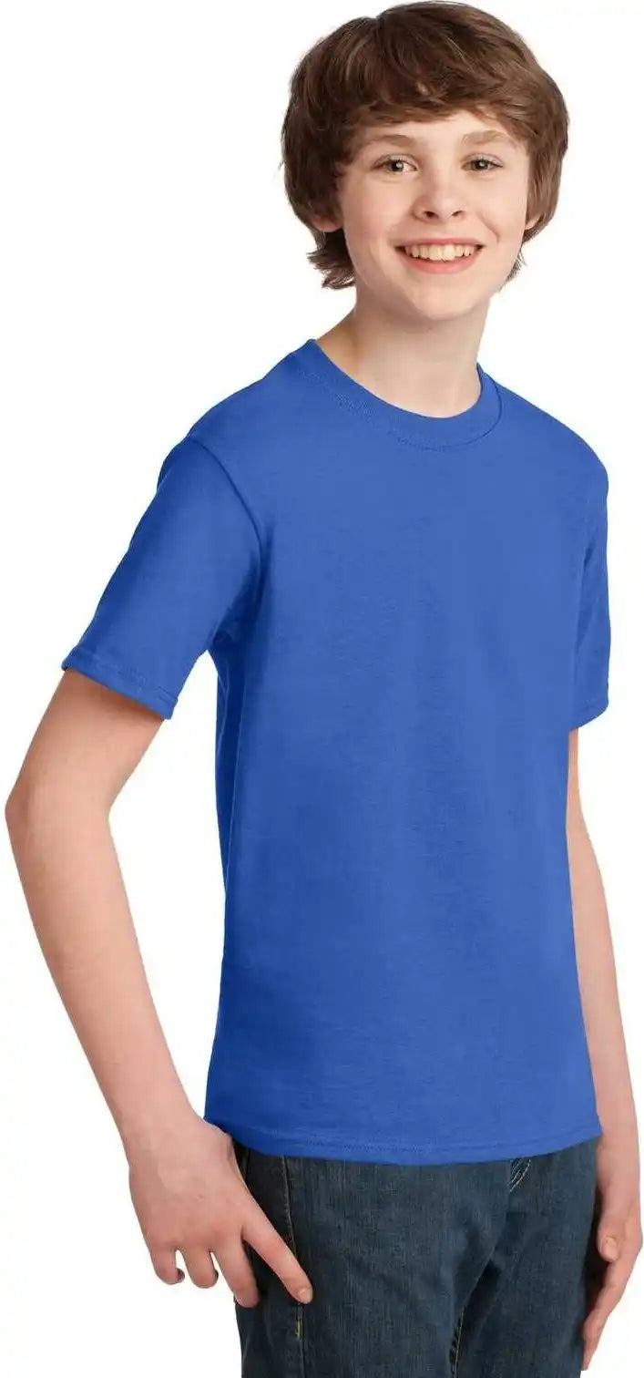 Port &amp; Company Pc61y Youth Essential Tee Royal