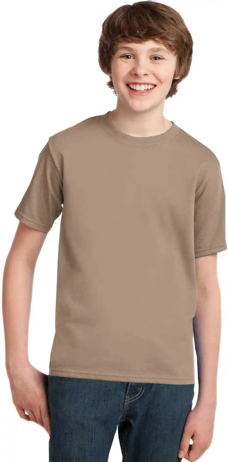 Port & Company Pc61y Youth Essential Tee - Sand