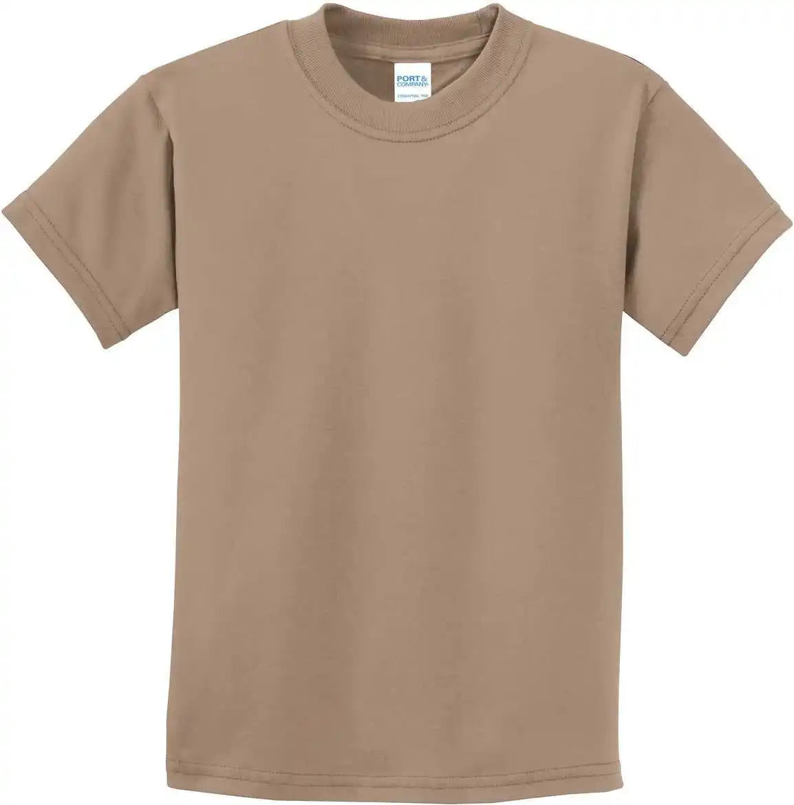 Port &amp; Company Pc61y Youth Essential Tee - Sand