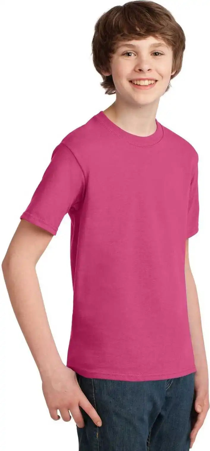 Port &amp; Company Pc61y Youth Essential Tee Sangria