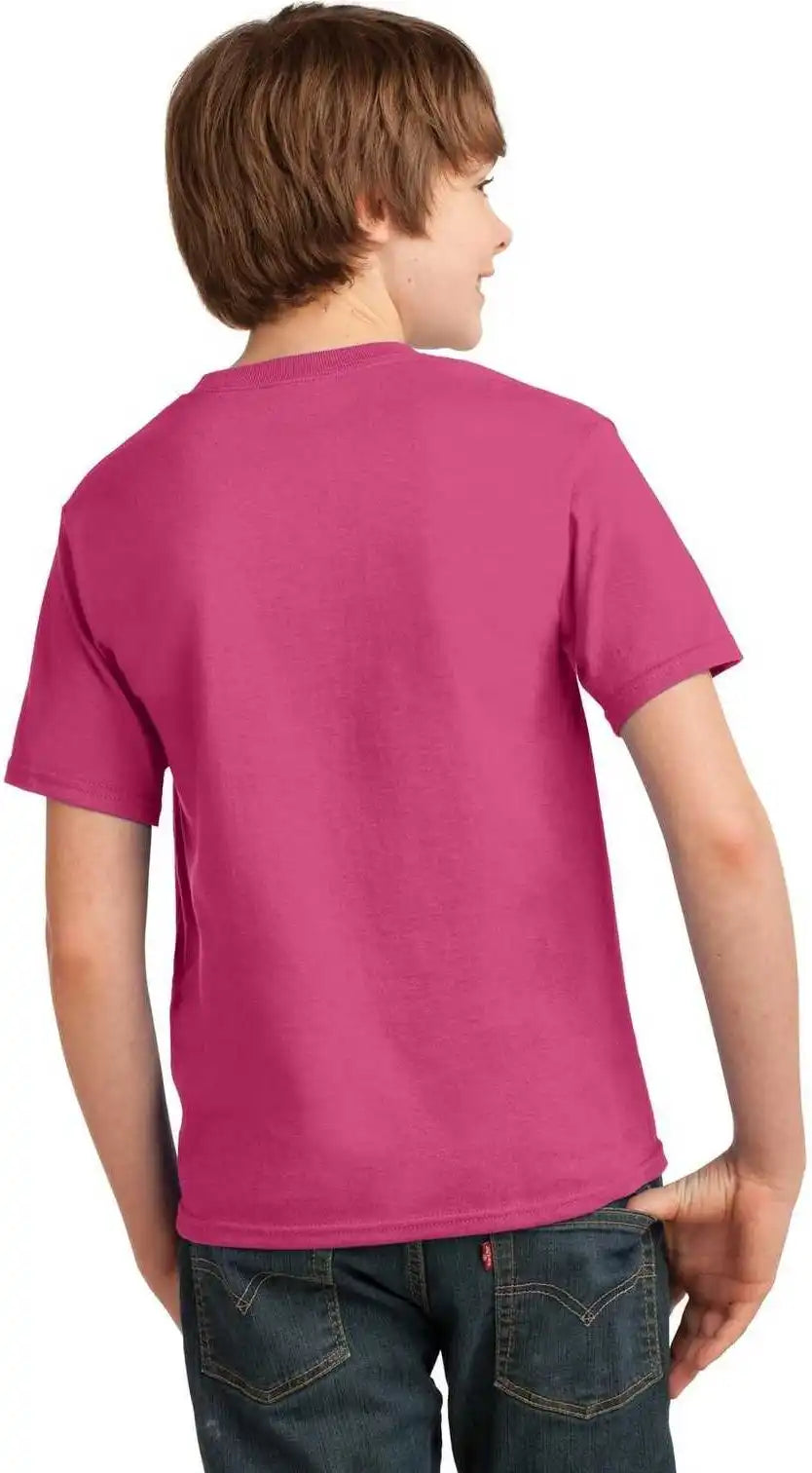 Port &amp; Company Pc61y Youth Essential Tee Sangria