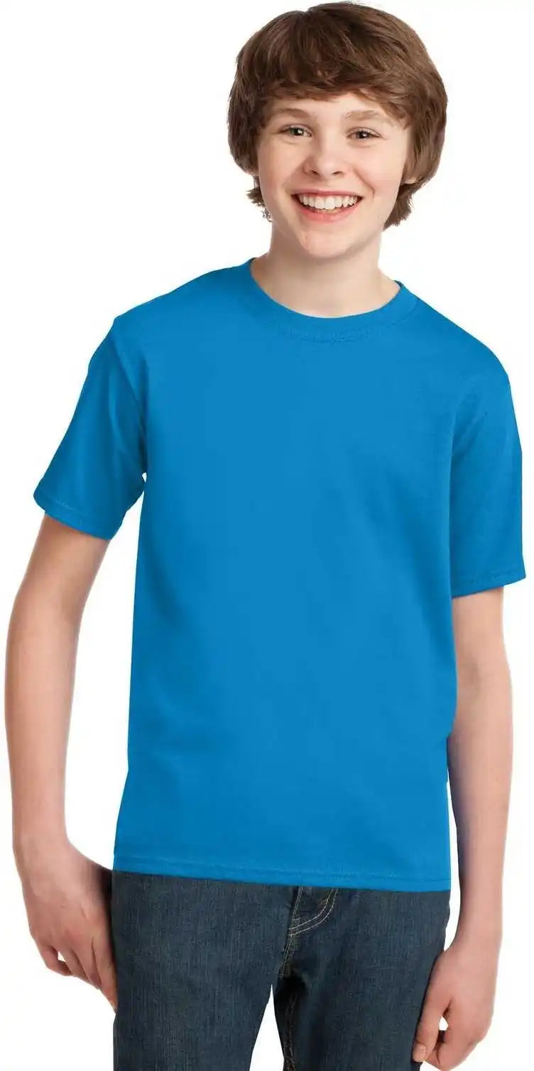 Port & Company Pc61y Youth Essential Tee Sapphire