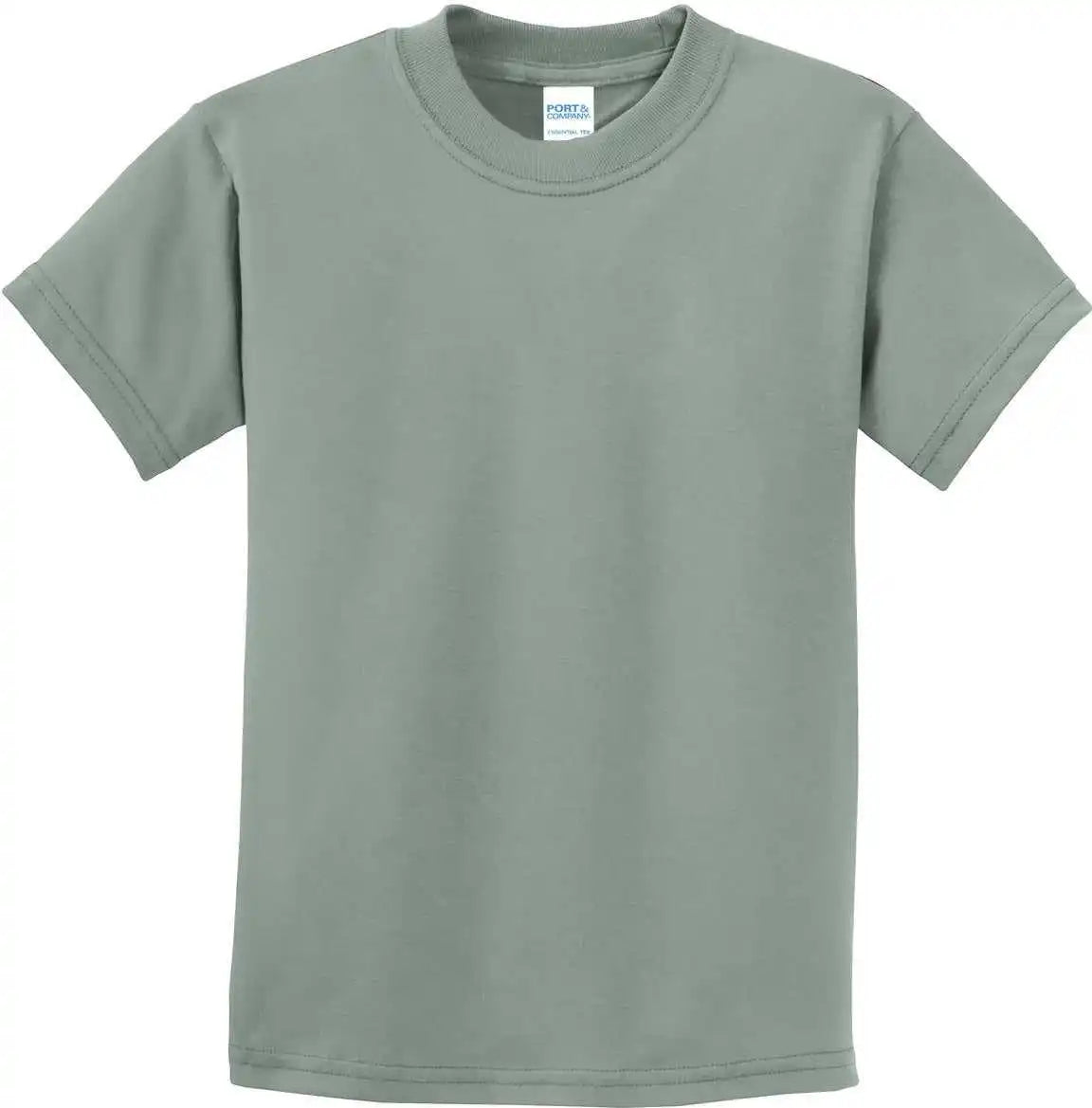 Port &amp; Company Pc61y Youth Essential Tee - Stonewashed Green