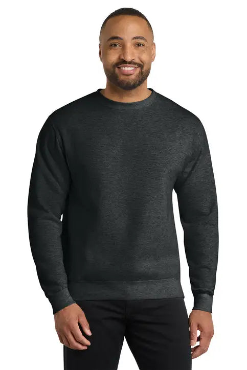 Port & Company Pc78 co Core Fleece Crewneck Sweatshirt - Black Heather