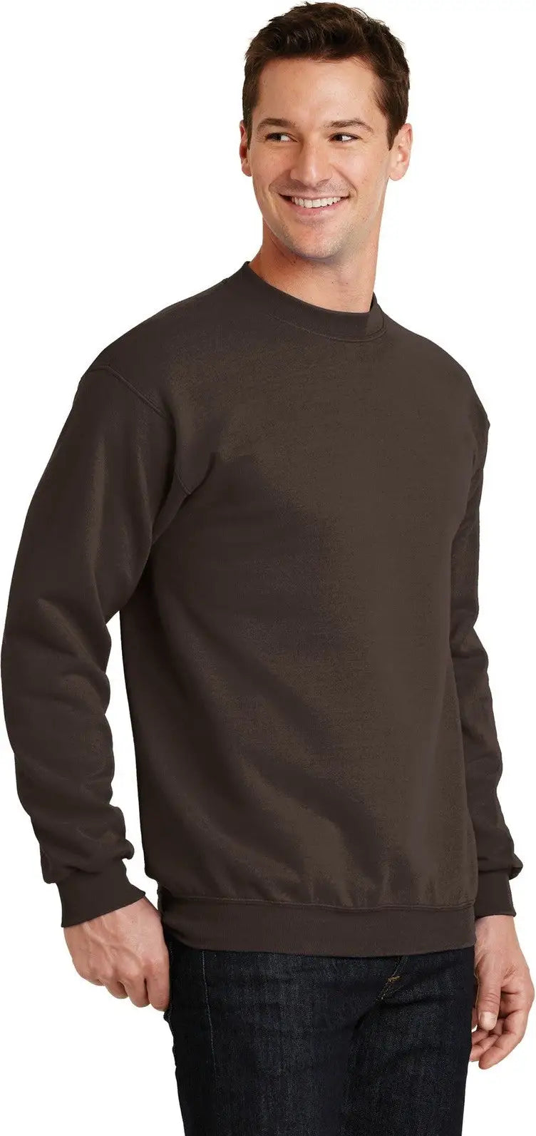 Port & Company Pc78 co Core Fleece Crewneck Sweatshirt - Dark Chocolate Brown