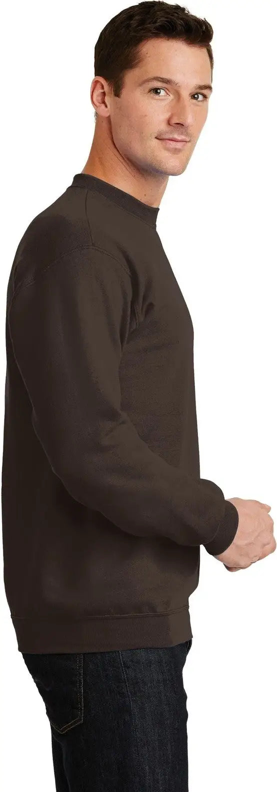 Port & Company Pc78 co Core Fleece Crewneck Sweatshirt - Dark Chocolate Brown