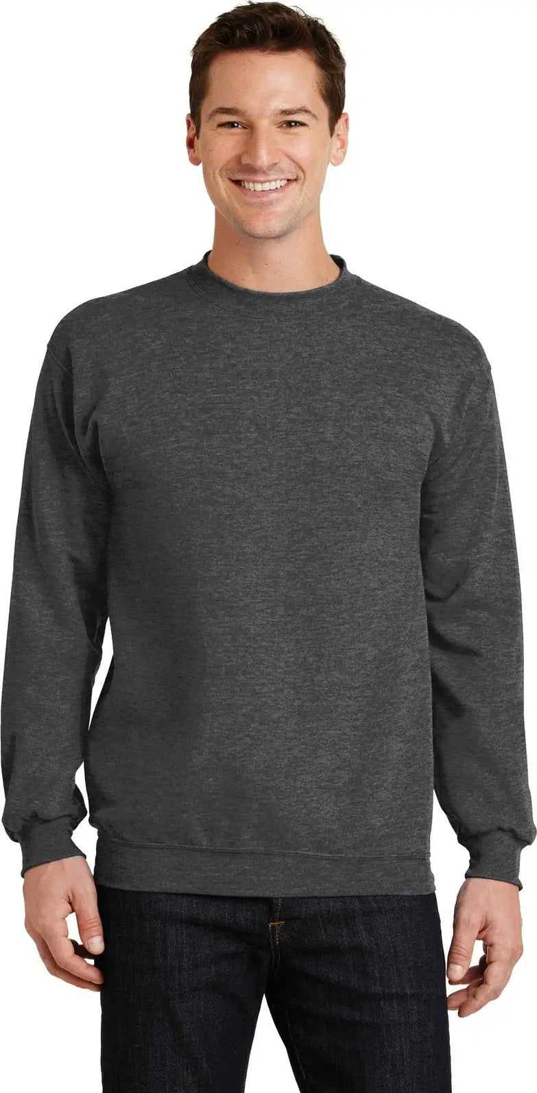 Port & Company Pc78 co Core Fleece Crewneck Sweatshirt - Dark Heather Gray - Adult s
