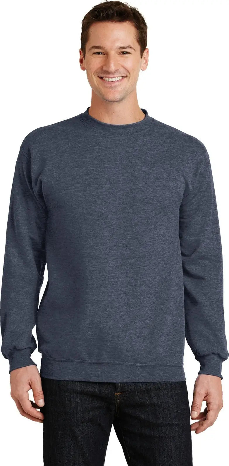 Port & Company Pc78 co Core Fleece Crewneck Sweatshirt - Heather Navy - Adult s
