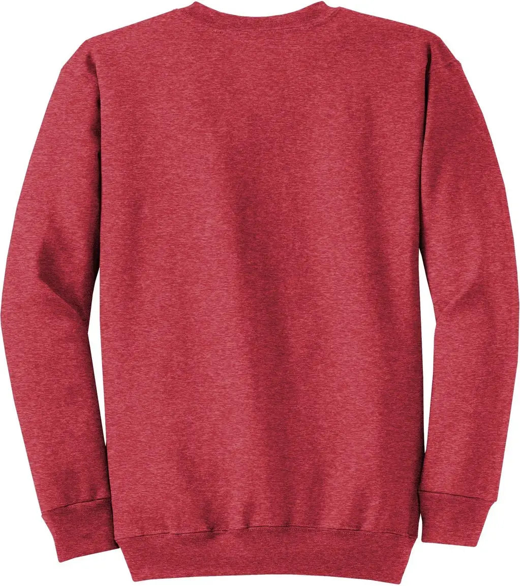 Port & Company Pc78 co Core Fleece Crewneck Sweatshirt - Heather Red - Adult s