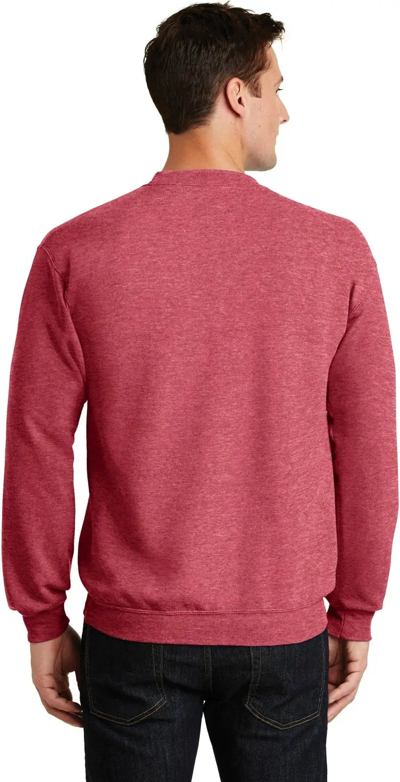 Port & Company Pc78 co Core Fleece Crewneck Sweatshirt - Heather Red