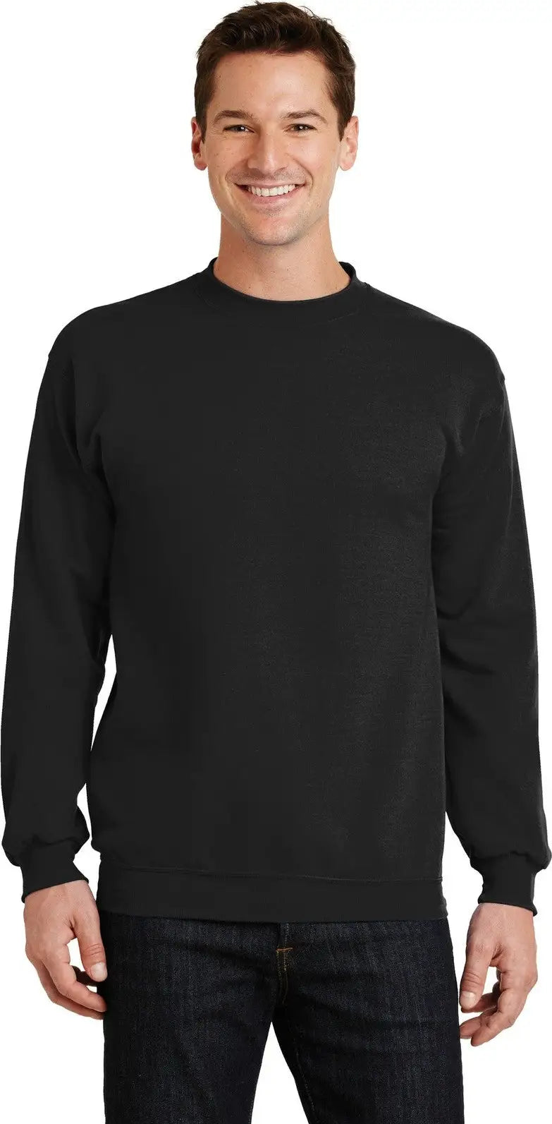 Port & Company Pc78 co Core Fleece Crewneck Sweatshirt - Jet Black - Adult s