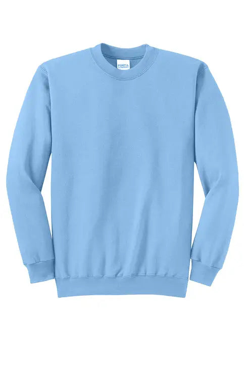 Port & Company Pc78 co Core Fleece Crewneck Sweatshirt - Light Blue