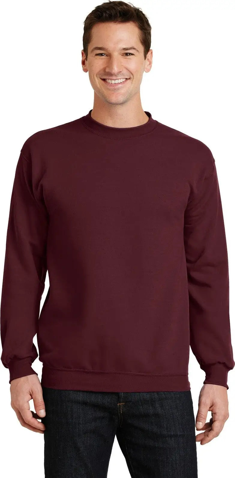 Port & Company Pc78 co Core Fleece Crewneck Sweatshirt - Maroon - Adult s
