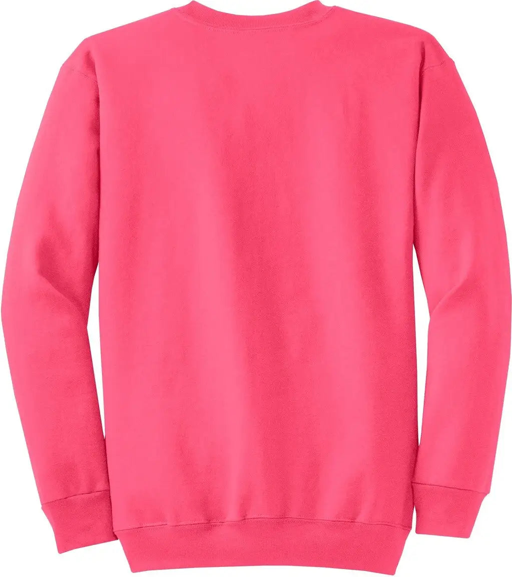 Port & Company Pc78 co Core Fleece Crewneck Sweatshirt - Neon Pink