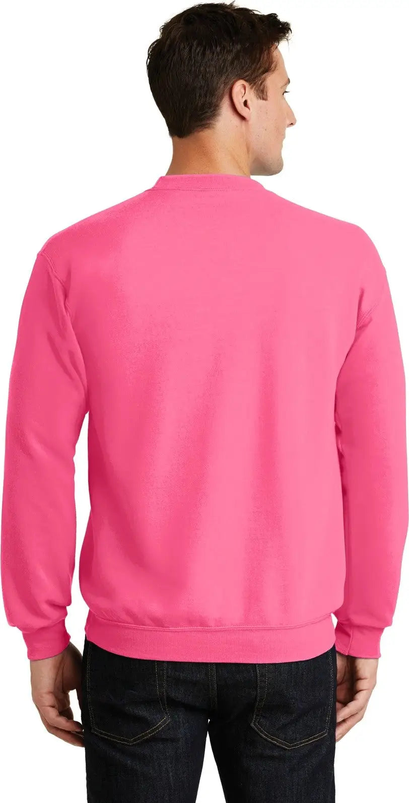 Port & Company Pc78 co Core Fleece Crewneck Sweatshirt - Neon Pink