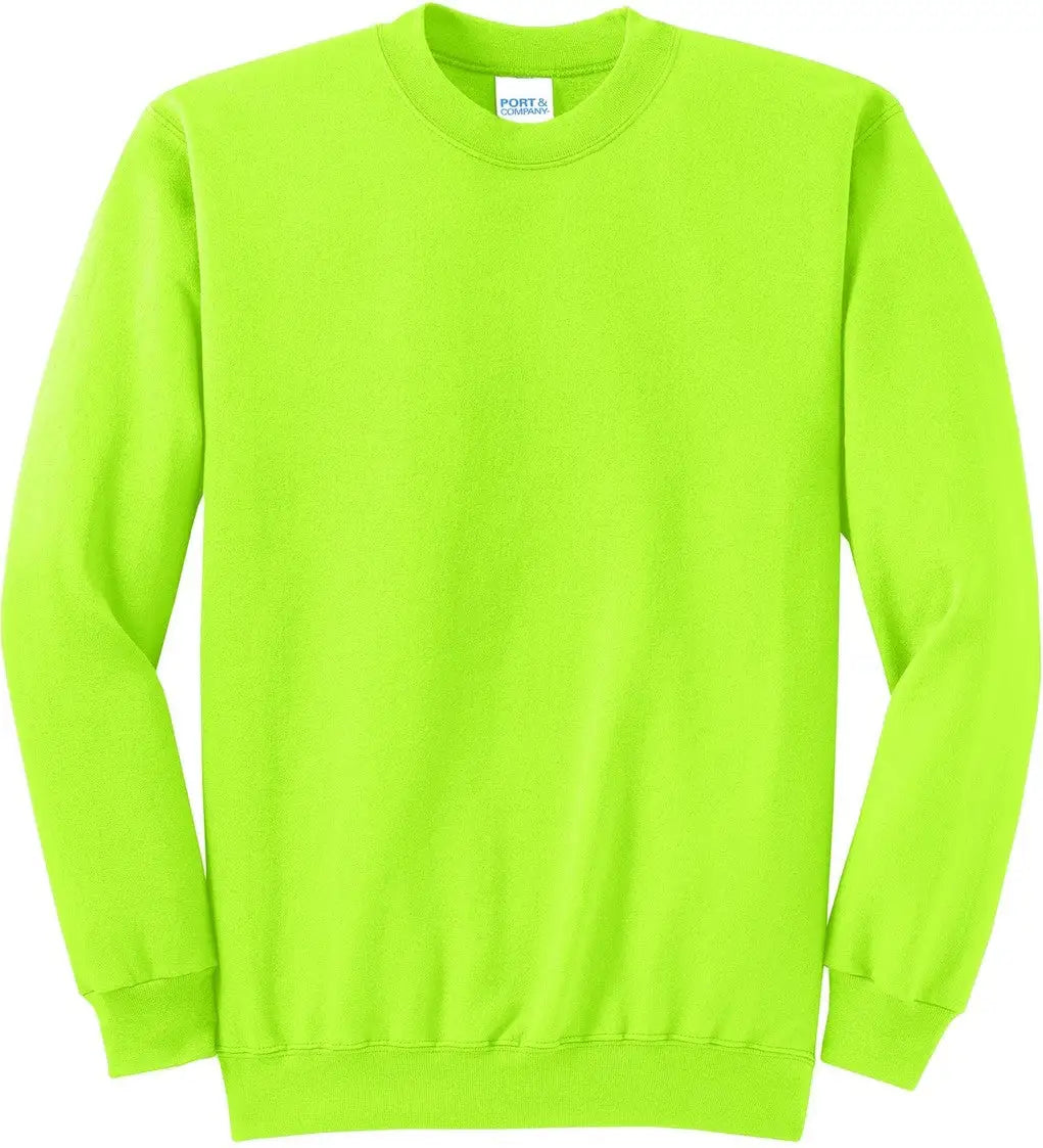 Port & Company Pc78 co Core Fleece Crewneck Sweatshirt - Neon Yellow