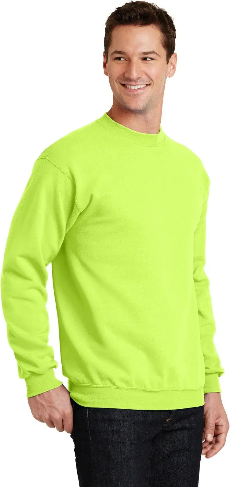 Port & Company Pc78 co Core Fleece Crewneck Sweatshirt - Neon Yellow