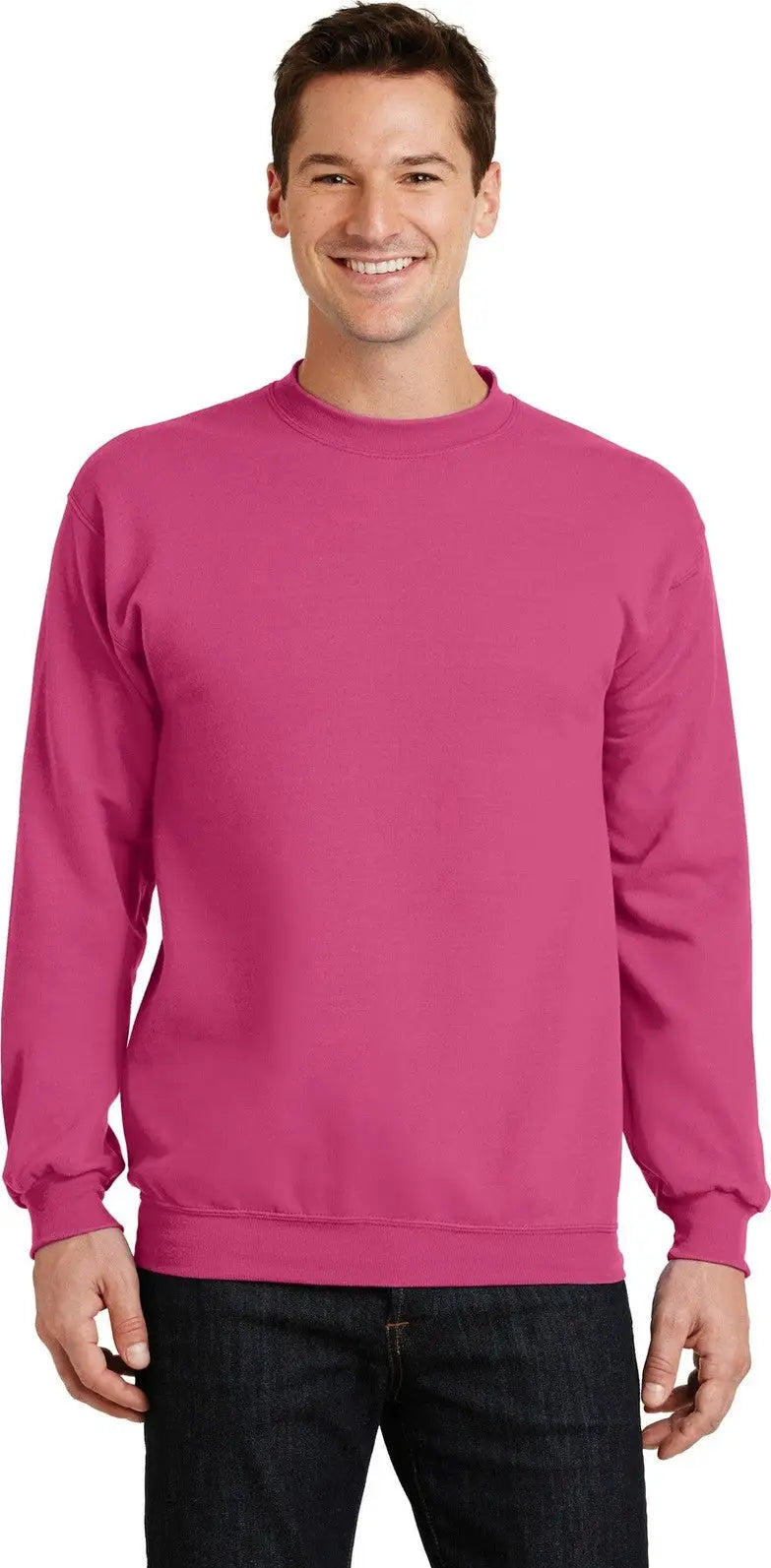 Port & Company Pc78 co Core Fleece Crewneck Sweatshirt - Sangria - Adult s