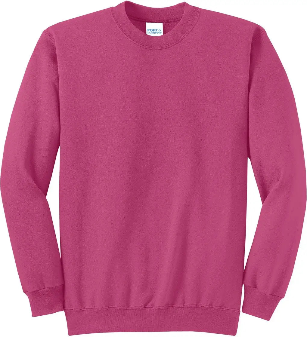 Port & Company Pc78 co Core Fleece Crewneck Sweatshirt - Sangria