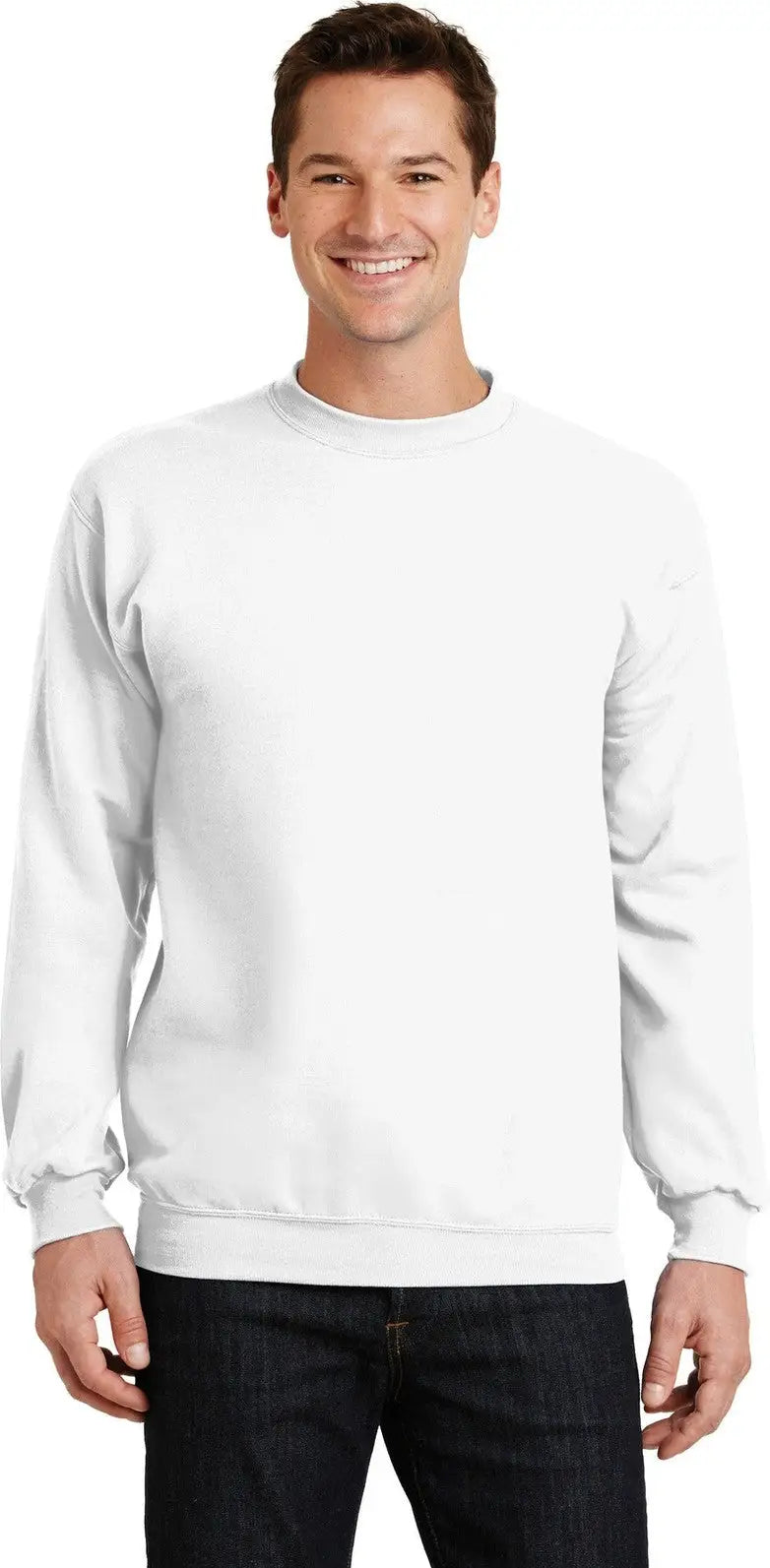 Port & Company Pc78 co Core Fleece Crewneck Sweatshirt - White - Adult s