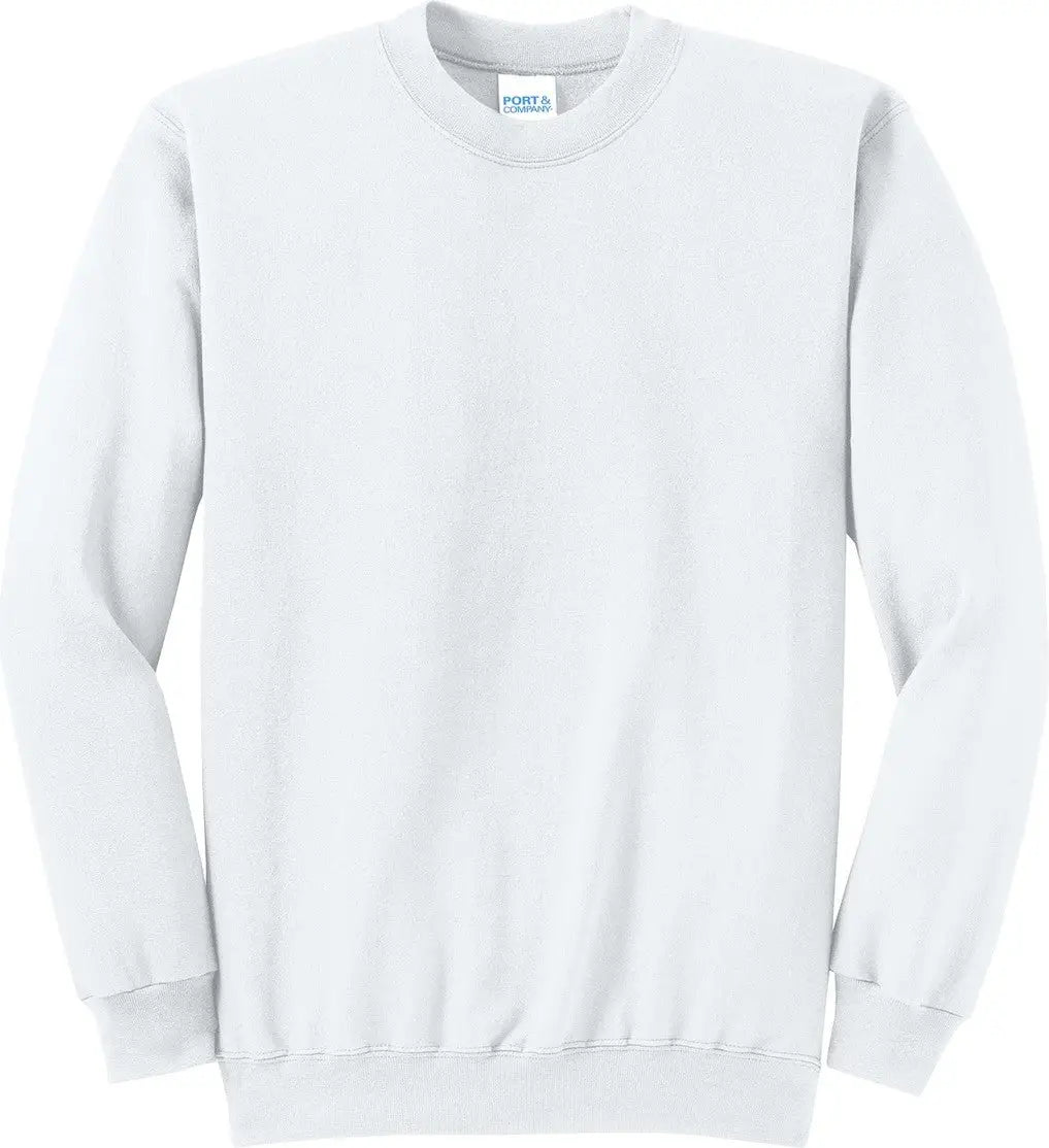 Port & Company Pc78 co Core Fleece Crewneck Sweatshirt - White