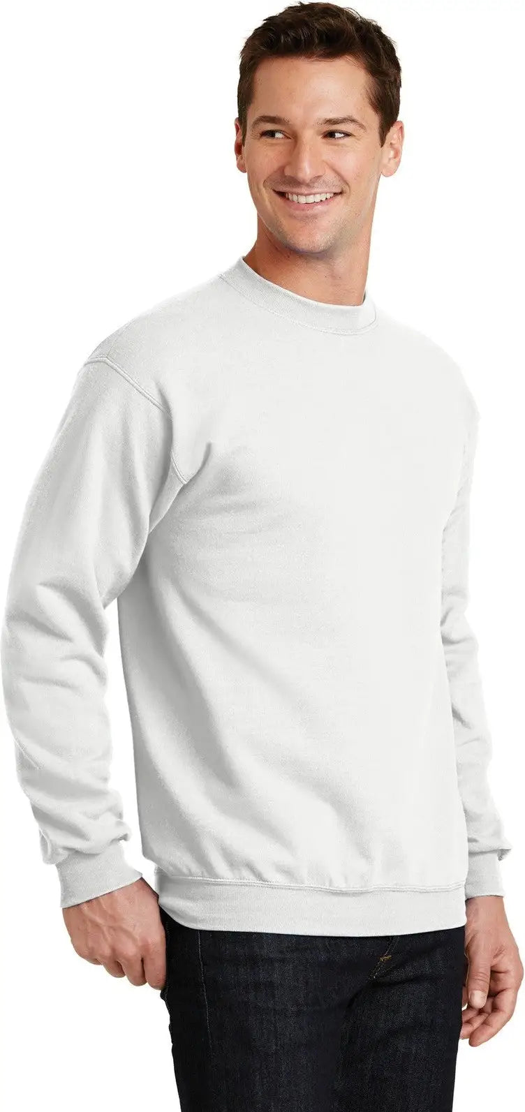 Port & Company Pc78 co Core Fleece Crewneck Sweatshirt - White