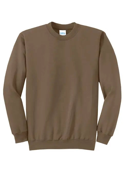Port & Company Pc78 co Core Fleece Crewneck Sweatshirt - Woodland Brown
