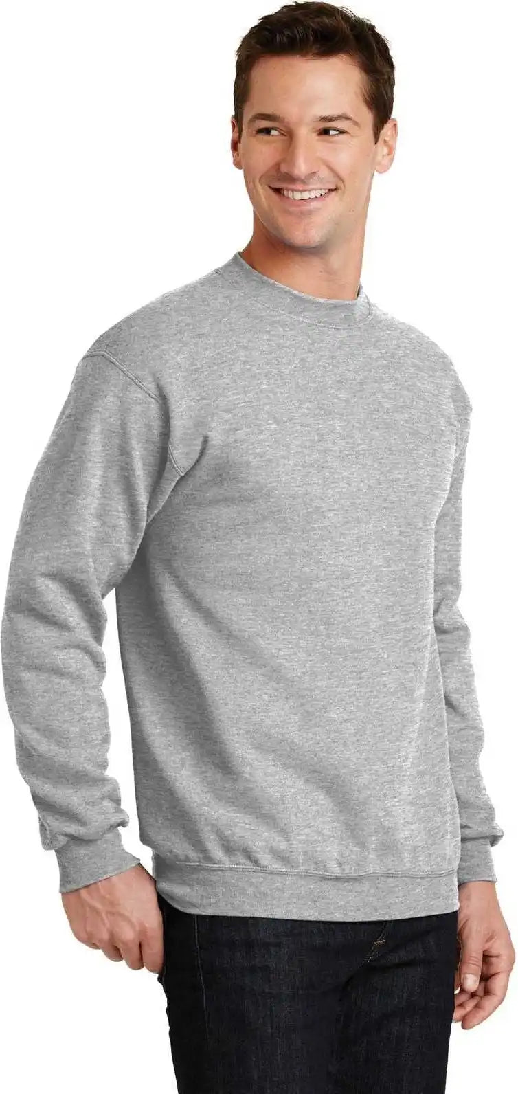 Port &amp; Company Pc78 Core Fleece Crewneck Sweatshirt Ash