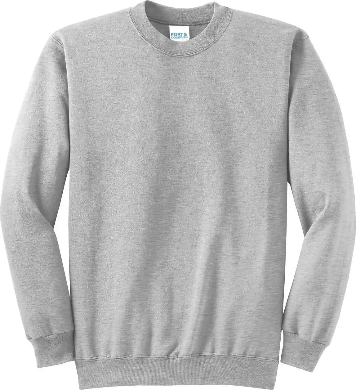 Port &amp; Company Pc78 Core Fleece Crewneck Sweatshirt Ash
