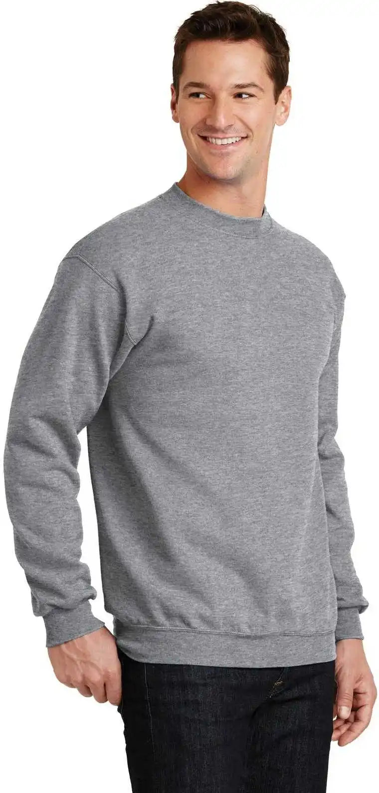 Port &amp; Company Pc78 Core Fleece Crewneck Sweatshirt Athletic Heather