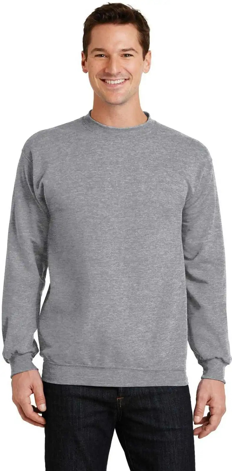 Port & Company Pc78 Core Fleece Crewneck Sweatshirt Athletic Heather