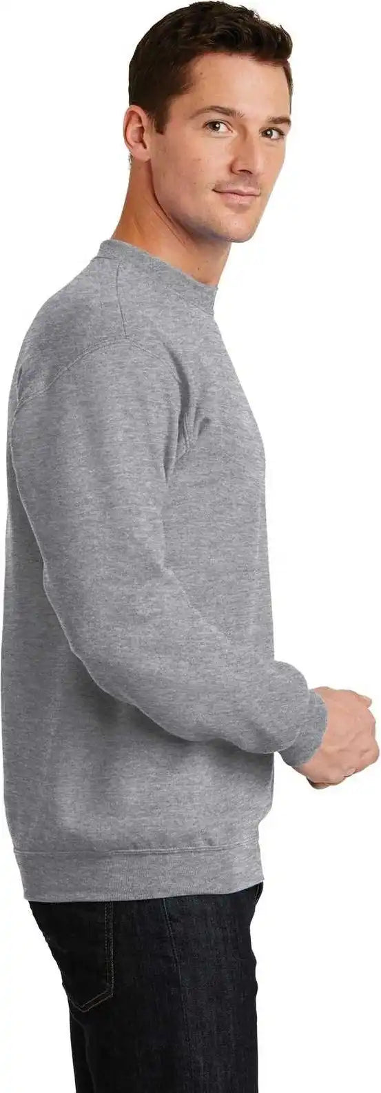 Port &amp; Company Pc78 Core Fleece Crewneck Sweatshirt Athletic Heather