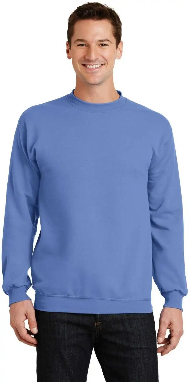 Port & Company Pc78 Core Fleece Crewneck Sweatshirt Carolina Blue
