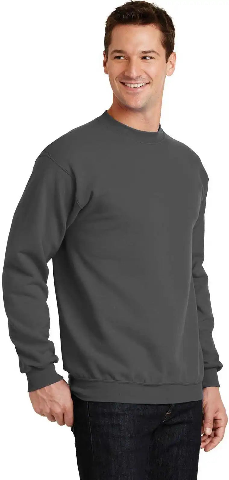 Port &amp; Company Pc78 Core Fleece Crewneck Sweatshirt - Charcoal