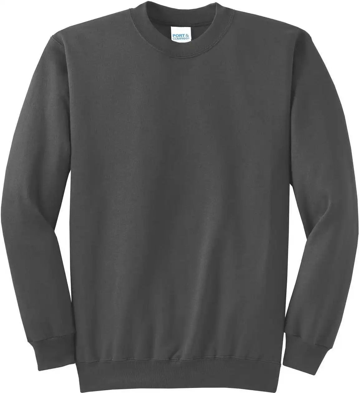 Port &amp; Company Pc78 Core Fleece Crewneck Sweatshirt - Charcoal