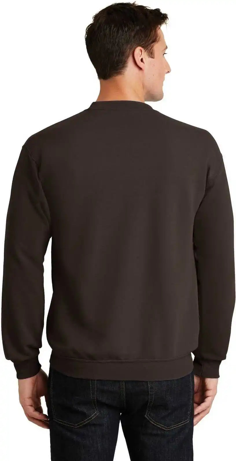 Port & Company Pc78 Core Fleece Crewneck Sweatshirt Dark Chocolate Brown