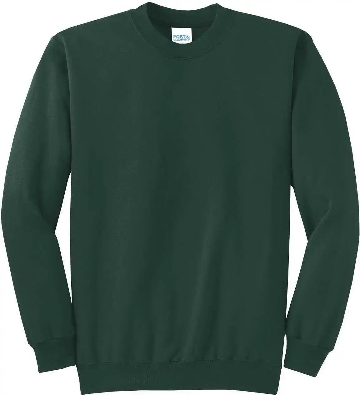 Port &amp; Company Pc78 Core Fleece Crewneck Sweatshirt Dark Green