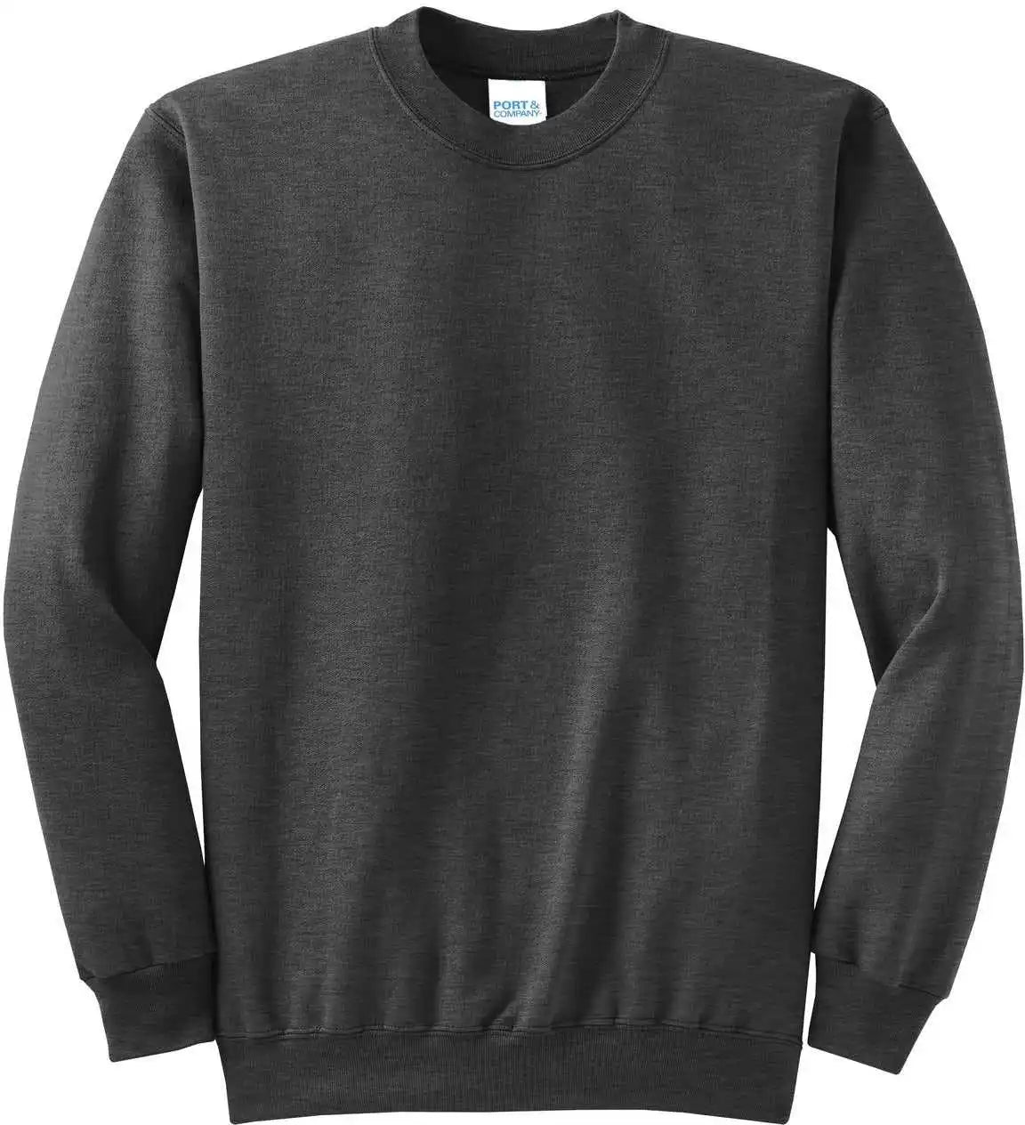 Port &amp; Company Pc78 Core Fleece Crewneck Sweatshirt Dark Heather Gray