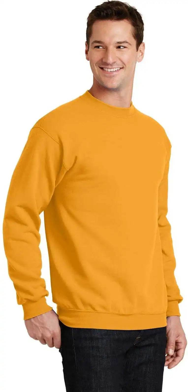 Port &amp; Company Pc78 Core Fleece Crewneck Sweatshirt Gold