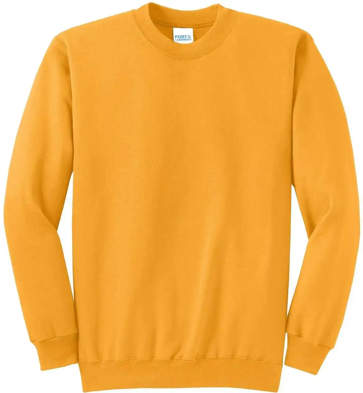 Port &amp; Company Pc78 Core Fleece Crewneck Sweatshirt Gold