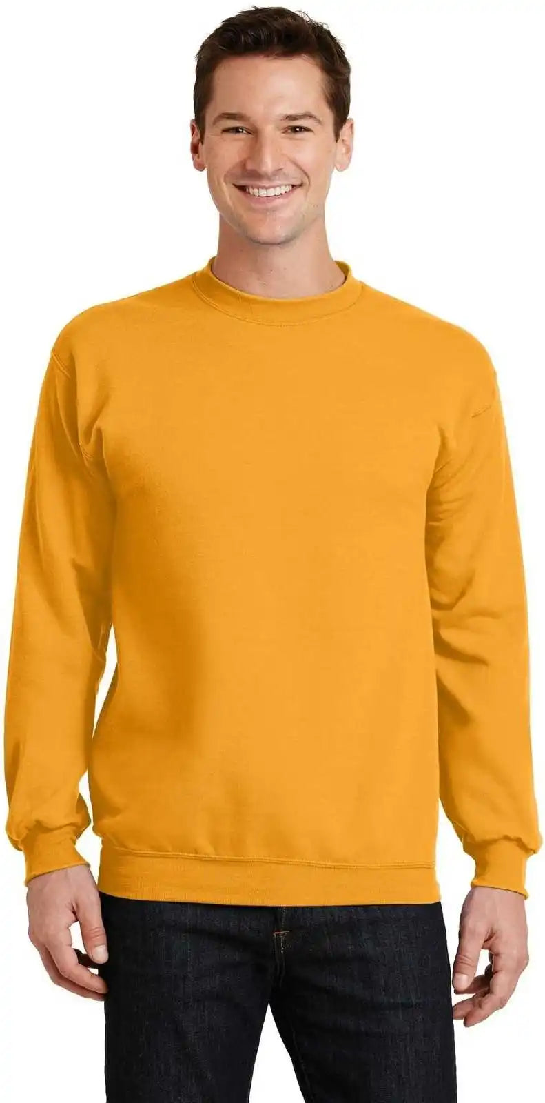 Port & Company Pc78 Core Fleece Crewneck Sweatshirt Gold