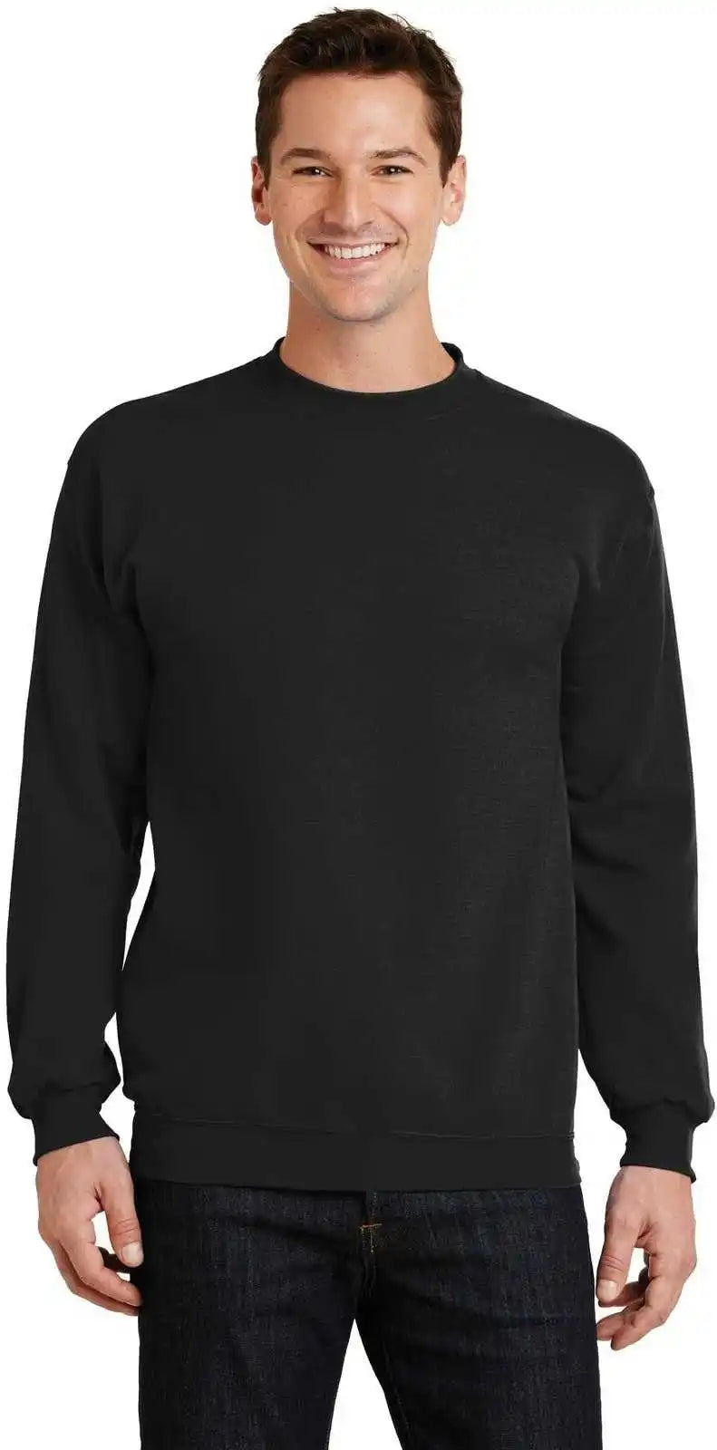 Port & Company Pc78 Core Fleece Crewneck Sweatshirt Jet Black