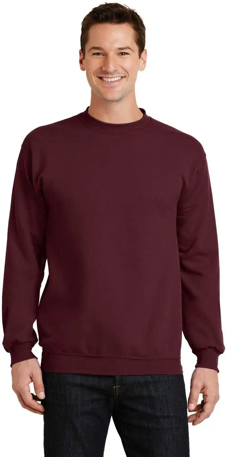 Port & Company Pc78 Core Fleece Crewneck Sweatshirt Maroon