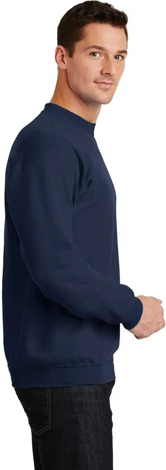 Port &amp; Company Pc78 Core Fleece Crewneck Sweatshirt Navy