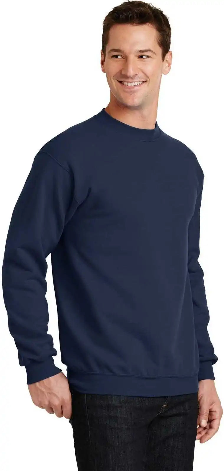 Port &amp; Company Pc78 Core Fleece Crewneck Sweatshirt Navy