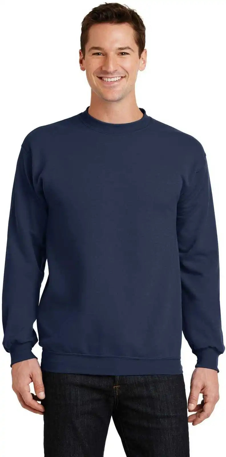 Port & Company Pc78 Core Fleece Crewneck Sweatshirt Navy