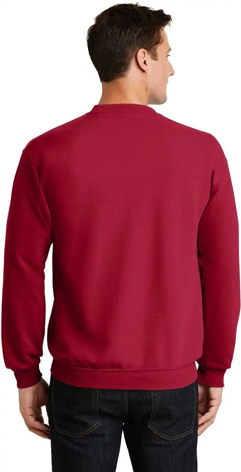 Port & Company Pc78 Core Fleece Crewneck Sweatshirt Red