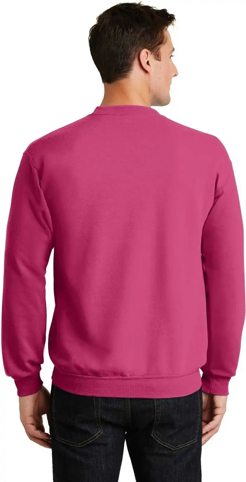 Port &amp; Company Pc78 Core Fleece Crewneck Sweatshirt Sangria